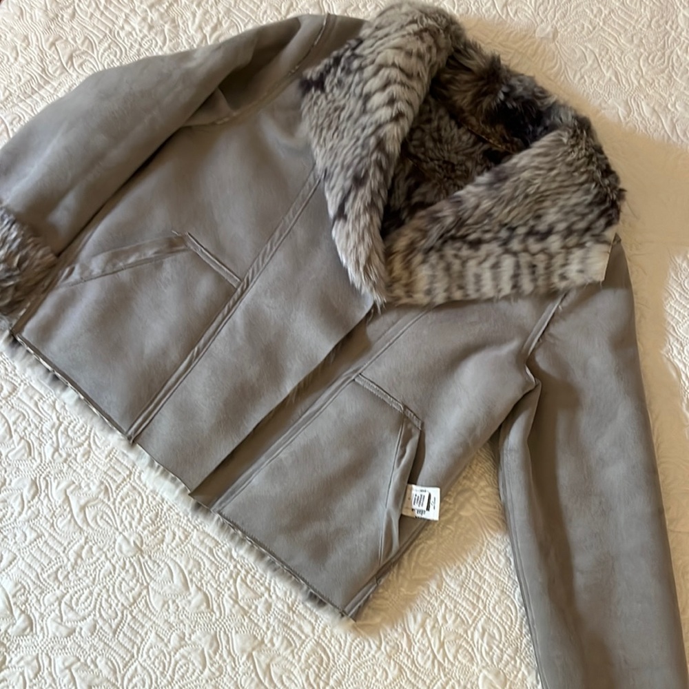 Marrakech Faux Fur & Faux Suede Reversible Jacket, absolutely perfect for Fall